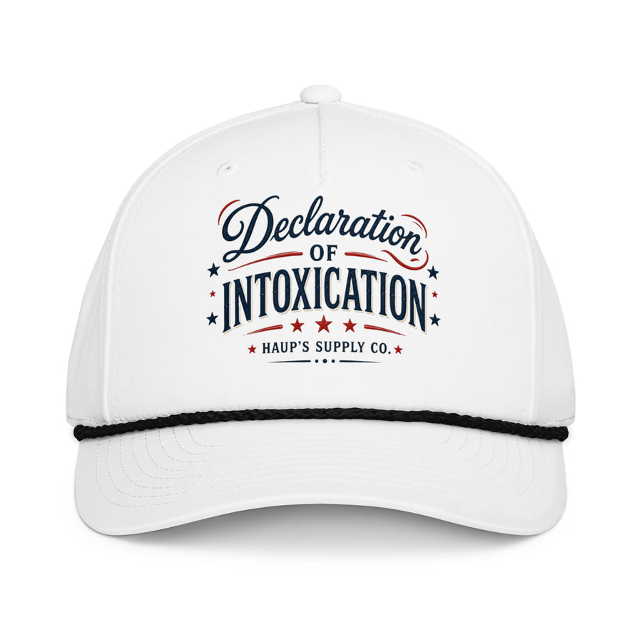 Declaration of Intoxication rope cap
